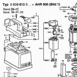 Bosch High Pressure Cleaner AHR 900 spare parts