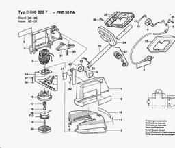 Bosch Lawn Edge Trimmer PRT 30 FA spare parts