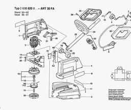 Bosch Lawn Edge Trimmer ART 30 FA spare parts