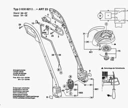 Bosch Lawn Edge Trimmer ART 23 spare parts