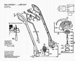 Bosch Lawn Edge Trimmer ART 23 F spare parts