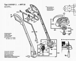Bosch Lawn Edge Trimmer ART 23 spare parts