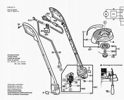 Bosch Lawn Edge Trimmer ART 23 spare parts