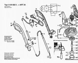 Bosch Lawn Edge Trimmer ART 25 spare parts