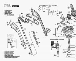Bosch Lawn Edge Trimmer ART 25 F spare parts