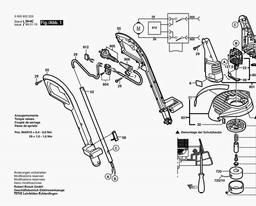 Bosch Lawn Edge Trimmer ART 25 spare parts