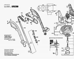 Bosch Lawn Edge Trimmer ART 25 F spare parts