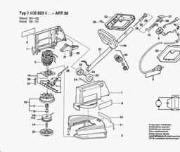 Bosch Lawn Edge Trimmer ART 30 spare parts