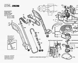 Bosch Lawn Edge Trimmer ART 30 DF spare parts