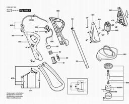 Bosch Lawn Edge Trimmer ART 23 GFSV spare parts