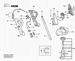Bosch Lawn Edge Trimmer ART 23 COMFORT spare parts