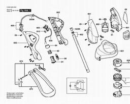 Bosch Lawn Edge Trimmer ART 2500 spare parts