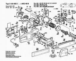 Bosch Chain Saw AKE 400 B spare parts
