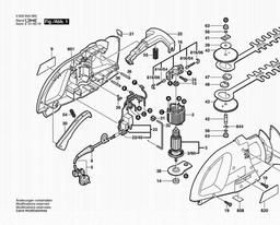 Bosch Hedge Trimmer AH 370 spare parts