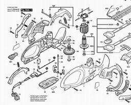 Bosch Hedge Trimmer AHS 550 spare parts