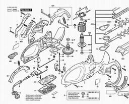 Bosch Hedge Trimmer AHS 6000 PRO spare parts