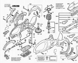 Bosch Hedge Trimmer AHS 6000 PRO-T spare parts