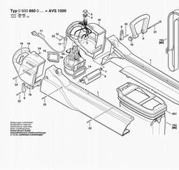 Bosch Garden Blower / Vacuum AVS 1 spare parts