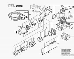 Bosch Electric Water Pump AGP 800 spare parts