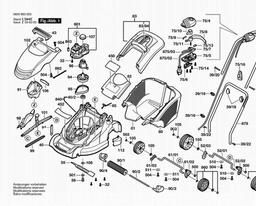 Bosch Lawnmower ROTAK 40 spare parts