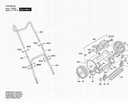 Bosch Lawnmower AHM 38 C spare parts