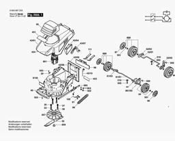 Bosch Mower ARM 32 spare parts