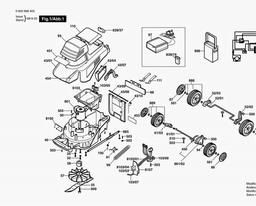 Bosch Mower ARM 32-17 ACCU spare parts