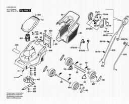 Bosch Mower ARM 320 spare parts