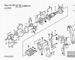 Bosch Universal One-speed Drill GBM 10 X spare parts