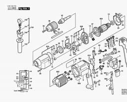 Bosch Drill GBM 13 HRE spare parts