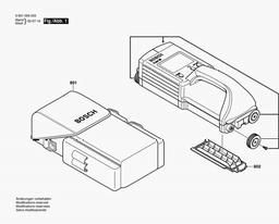 Bosch Univ Detection Device D-tect 100 concrete spare parts