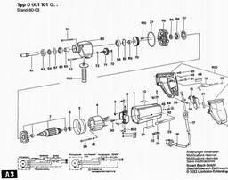 Bosch Drill UB(J)75B 26 spare parts