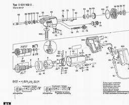 Bosch Drill UB2J75  UB2/75 spare parts