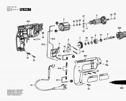 Bosch Universal One-speed Drill GBM 10 S spare parts