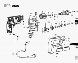 Bosch Drill GBM 10 spare parts