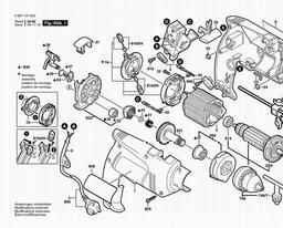 Bosch Percussion Drill GSB 13 RE spare parts