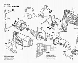 Bosch Drill GBM 350 spare parts