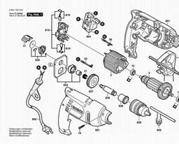 Bosch Percussion Drill GSB 13-2 spare parts