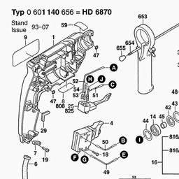 Skil HD6870 TYPE 1 spare parts