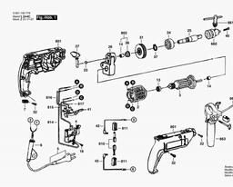 Bosch Percussion Drill GSB 16 RE spare parts