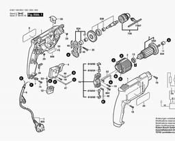 Bosch Drill GBM 400 spare parts