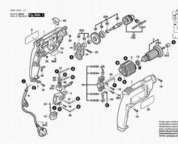 Bosch Drill GBM 500 RE spare parts