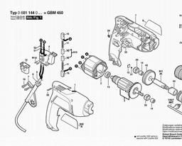 Bosch Drill GBM 450 spare parts