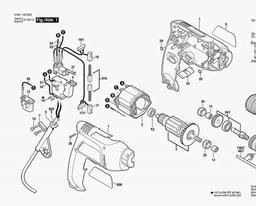 Bosch Drill GBM 6 RE spare parts