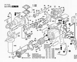 Bosch Percussion Drill GSB 22-2 RE spare parts