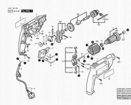 Bosch Percussion Drill GSB 13-2 spare parts