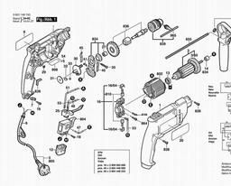 Bosch Percussion Drill GSB 450 RE spare parts
