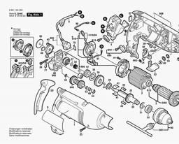 Bosch Percussion Drill GSB 1800-2 spare parts