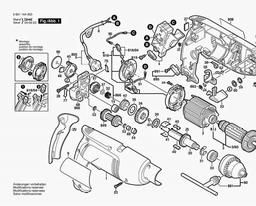 Bosch Percussion Drill GSB 1800-2 RE spare parts