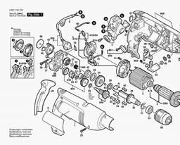 Bosch Percussion Drill GSB 1800-2 RE spare parts